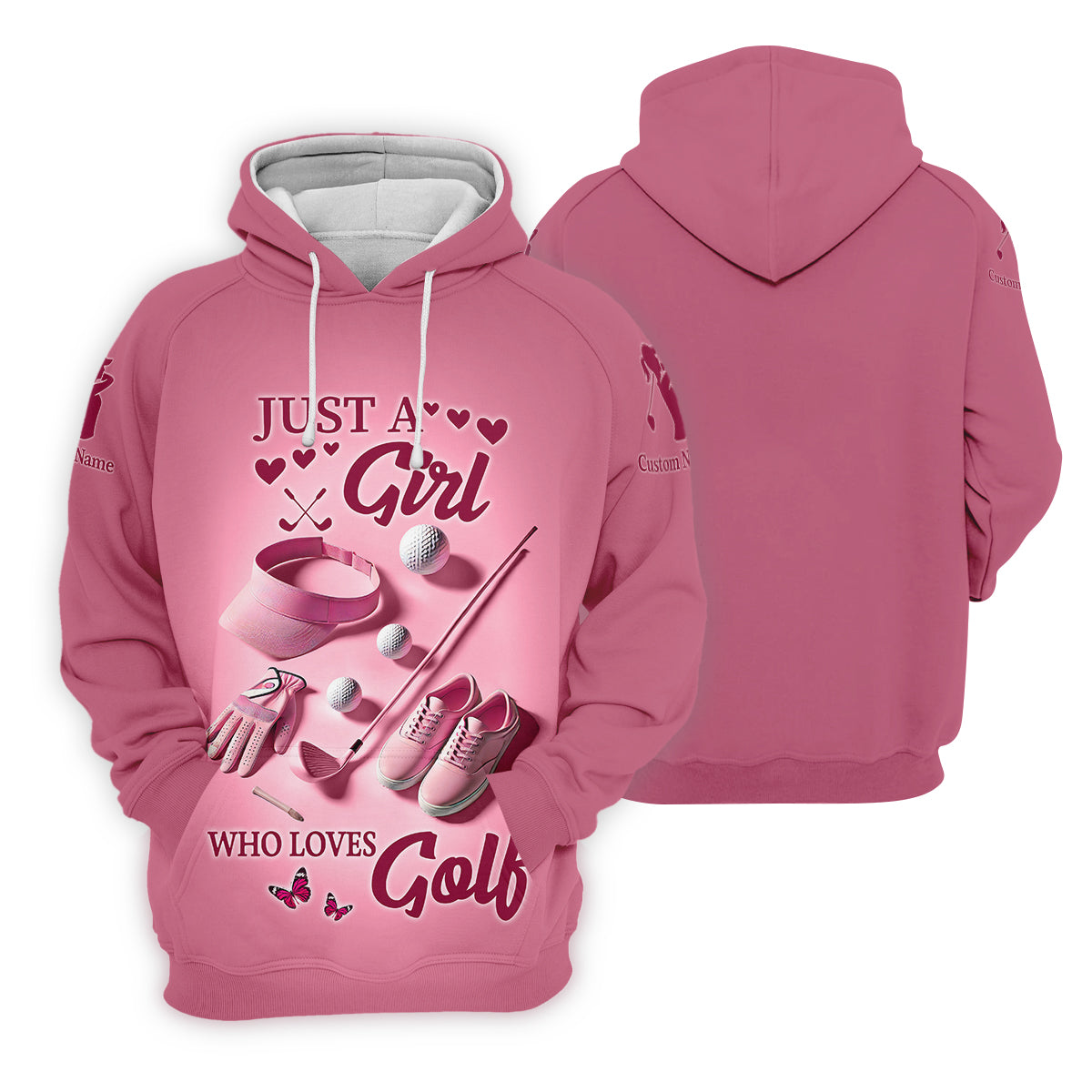Just A Girl Who Loves Golf Womens Golf Polo ShirtWomens Golf Gifts