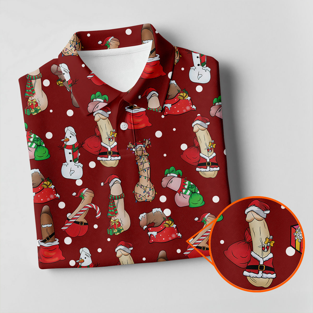 Naughty Santa Hat Christmas Polo Shirt Unique Gift For Golfer, Ladies Golf Shirts, Golf Gifts For Women