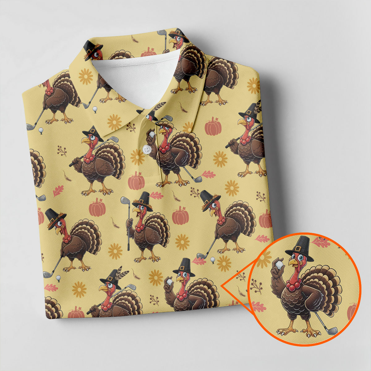 Turkey Thanksgiving Fun Women's Golf Shirts, Ladies Sleeveless Polo, Women's Polo Shirt