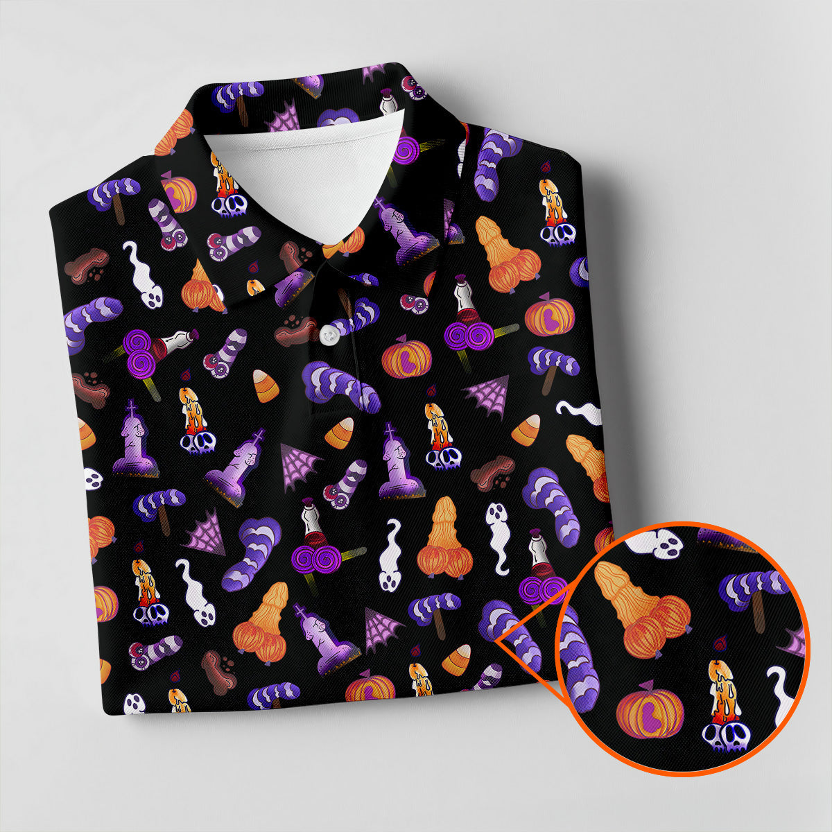 Funny Dirty Black And Purple Halloween Golf Shirt, Funny Golf Shirts Women, Ladies Golf Shirts