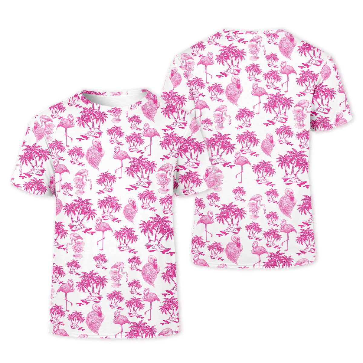 Flamingo Coconut Funny Womens Golf Polo ShirtLadies Golf Clothes, Custom Ladies Golf Shirt