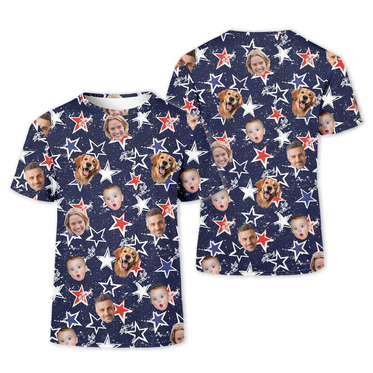 Golf Tops For Women, Family Portrait Golf Shirt, Custom Face Shirt, Personalized Dog Shirts, Patriotic Golf Polos, Long Sleeve Golf Shirts