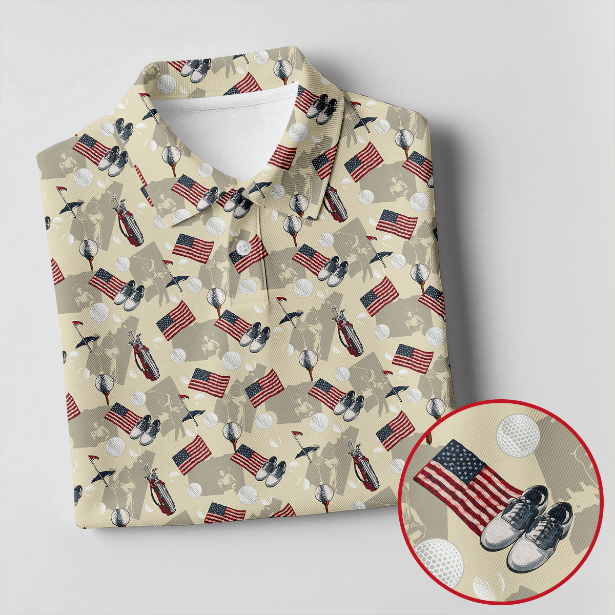 American Flag Pattern 250 Celebration Vintage Golf Shirt, Patriotic 4th Of July Golf Shirt For Women