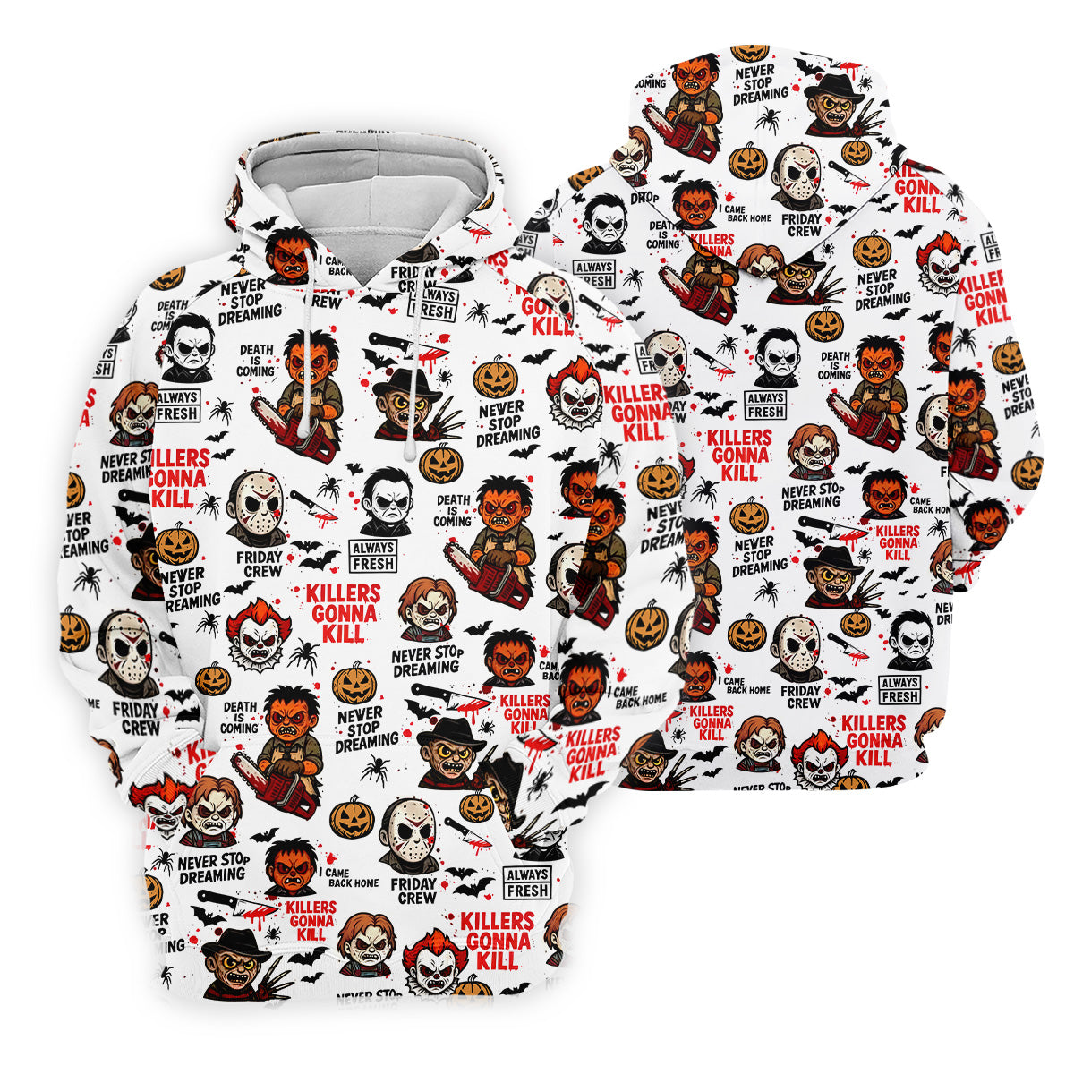 Classic Horror Characters Halloween Golf Shirt, Fun Womens Golf Shirts, Ladies Golf Tops