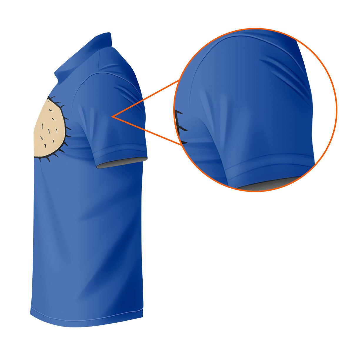 Blue Funny Dickhead Faux Chest Golf Shirt, Women’s Golf Apparel, Performance Golf Shirt