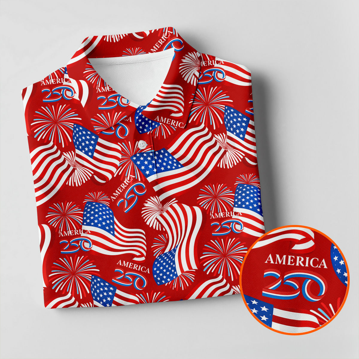 America 250 Anniversary Patriot Flag Red Golf Shirt, Women's Golf Tops, Ladies Golf Shirt