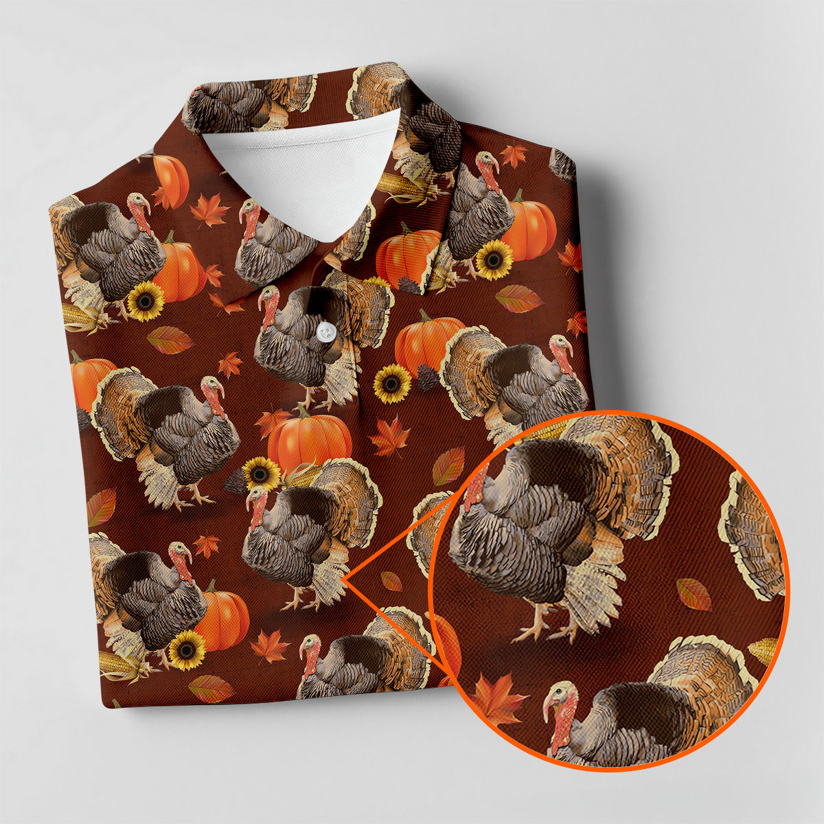Thanksgiving Day Autumn Turkey Golf Shirt, Women Golf Top, Ladies Sleeveless Tops, Women's Golf Shirts
