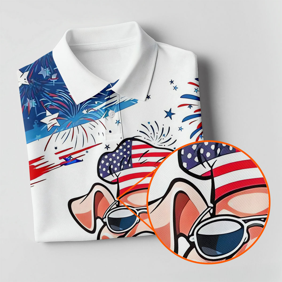 Patriotic American Flag Funny BBQ 250th Anniversary Women's Polo Shirt, Ladies Golf Shirts