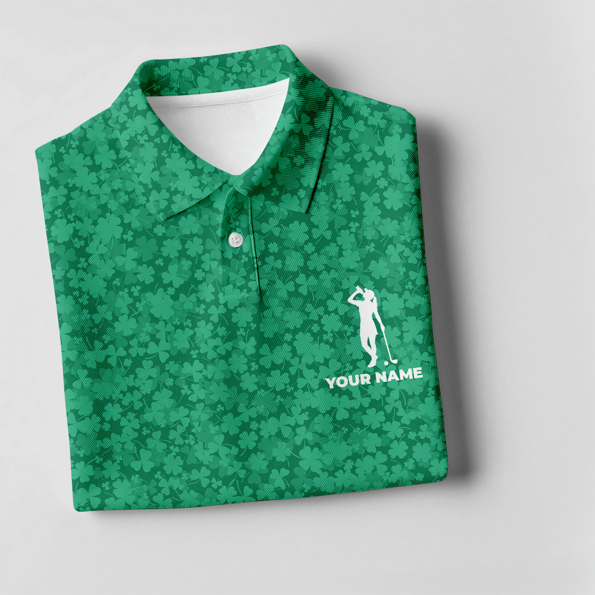 Shamrock Beer Lucky Four Leaf Clover St Patrick Day Golf Shirt, Women's Golf Shirts, Ladies Golf Polos