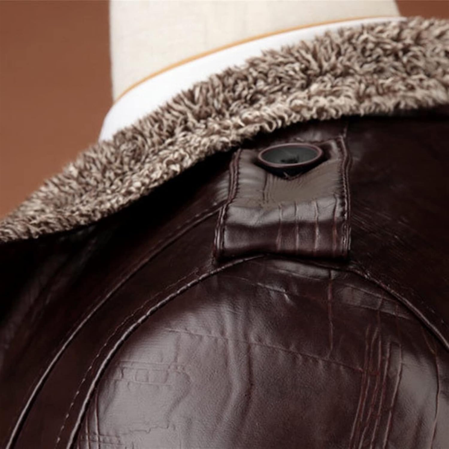 We The People 250 Years Distressed Flag Men's Cold Premium Weather Jacket, Leather Trench Coat