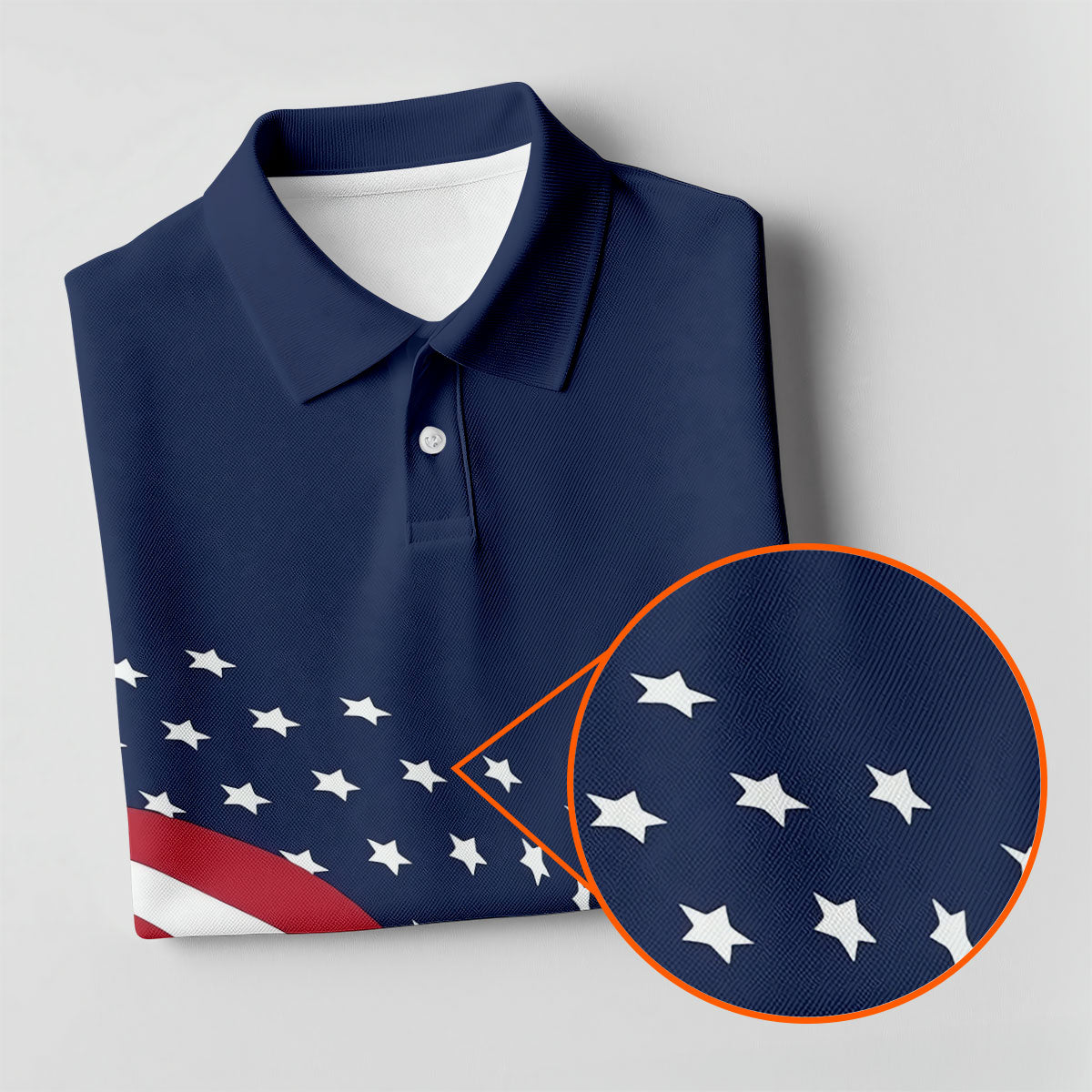 Red White Blue Wavy Stripes And Stars 4th Of July Patriotic Golf Shirt, 250 Years Golf Shirts For Men