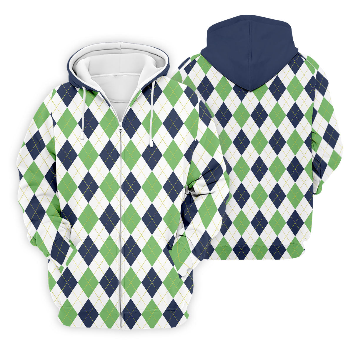 Green And Black Argyle Sleeveless Womens Golf Shirts, Ladies Pink Golf Shirt, Womens Golf Polo Shirt Womens Golf Tops