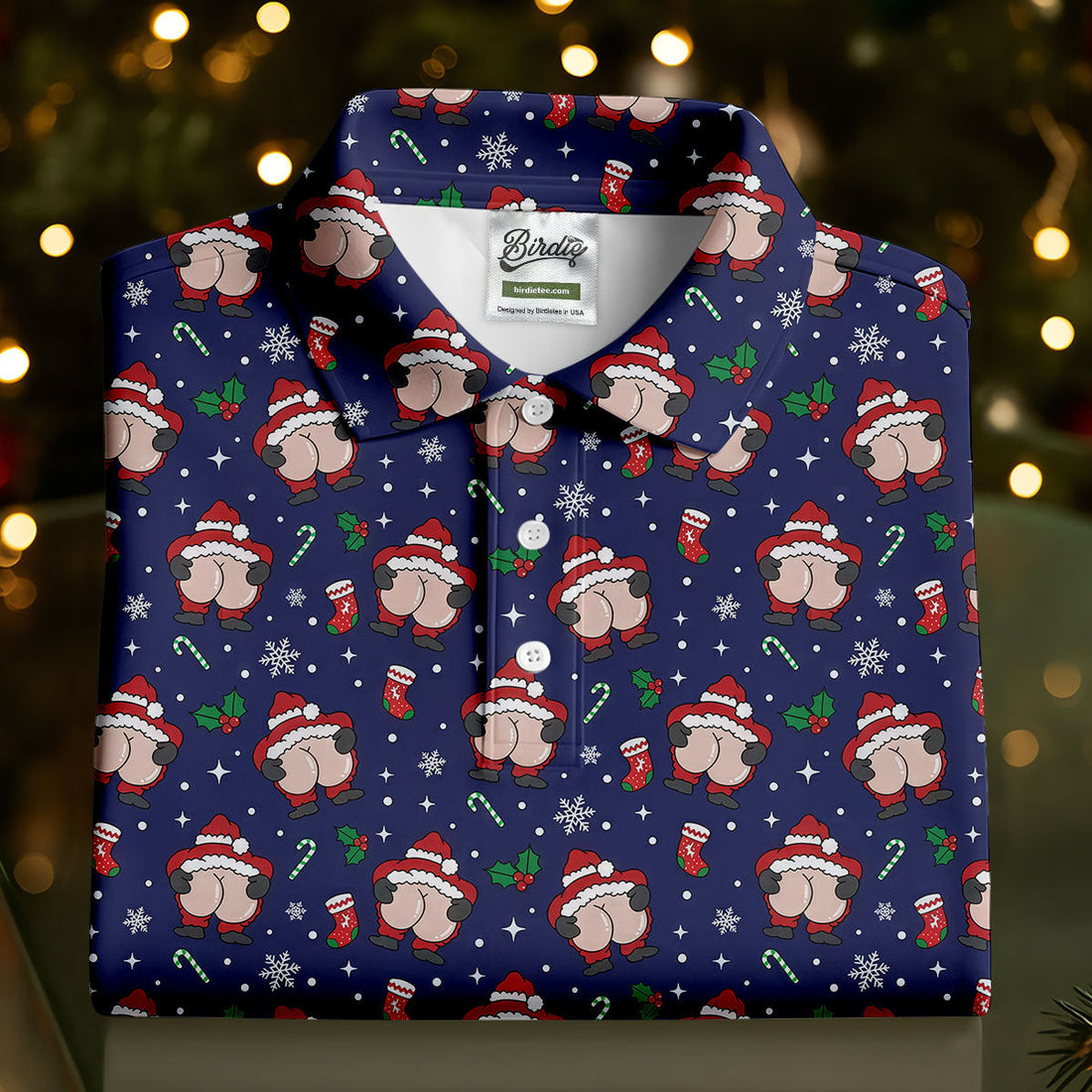 Funny Santa Christmas Women Golf Top, Christmas Golf Shirt, Ladies Golf Shirts, Golfing Apparel