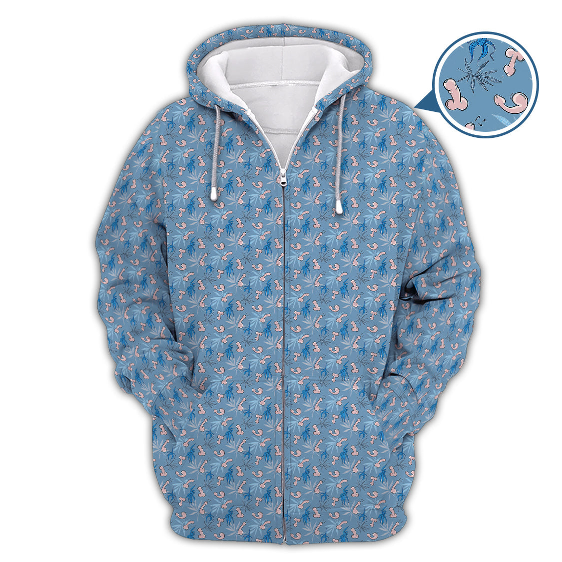 Funny Flower Pattern Golf Polos, Gift For Golfer, Crazy Golf Shirts For Men