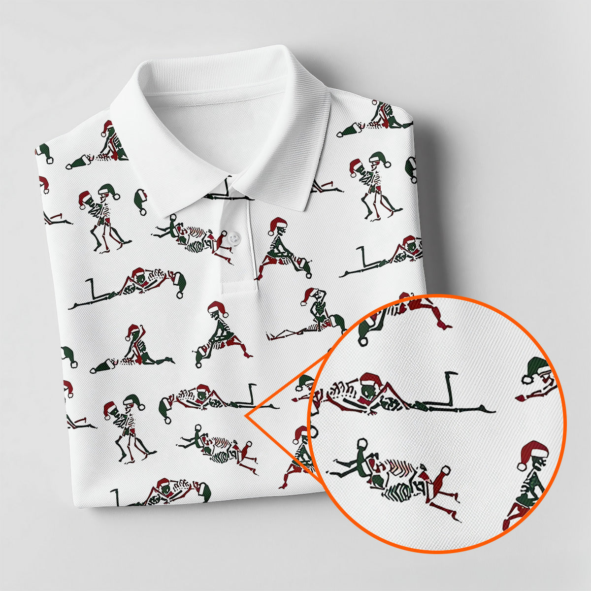 Funny Skeleton Christmas Golf Shirt, Funny Golf Shirts Women, Ladies Golf Tops, Golf Gifts For Women