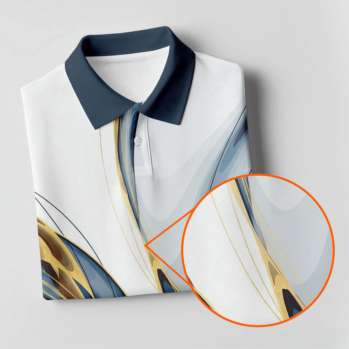 Abstract Line Art Retro Golf Shirt, Ladies Golf Tops, Golf Shirt For Women, Ladies Golf Polos