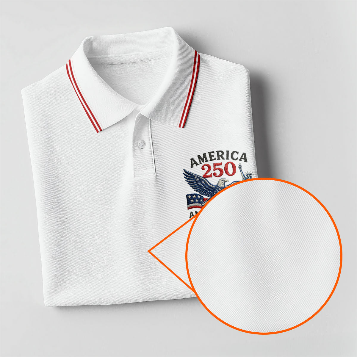 Faith Cross Bald Eagle America 250 Anniversary Patriotic Golf Shirt, Golf Shirts For Men