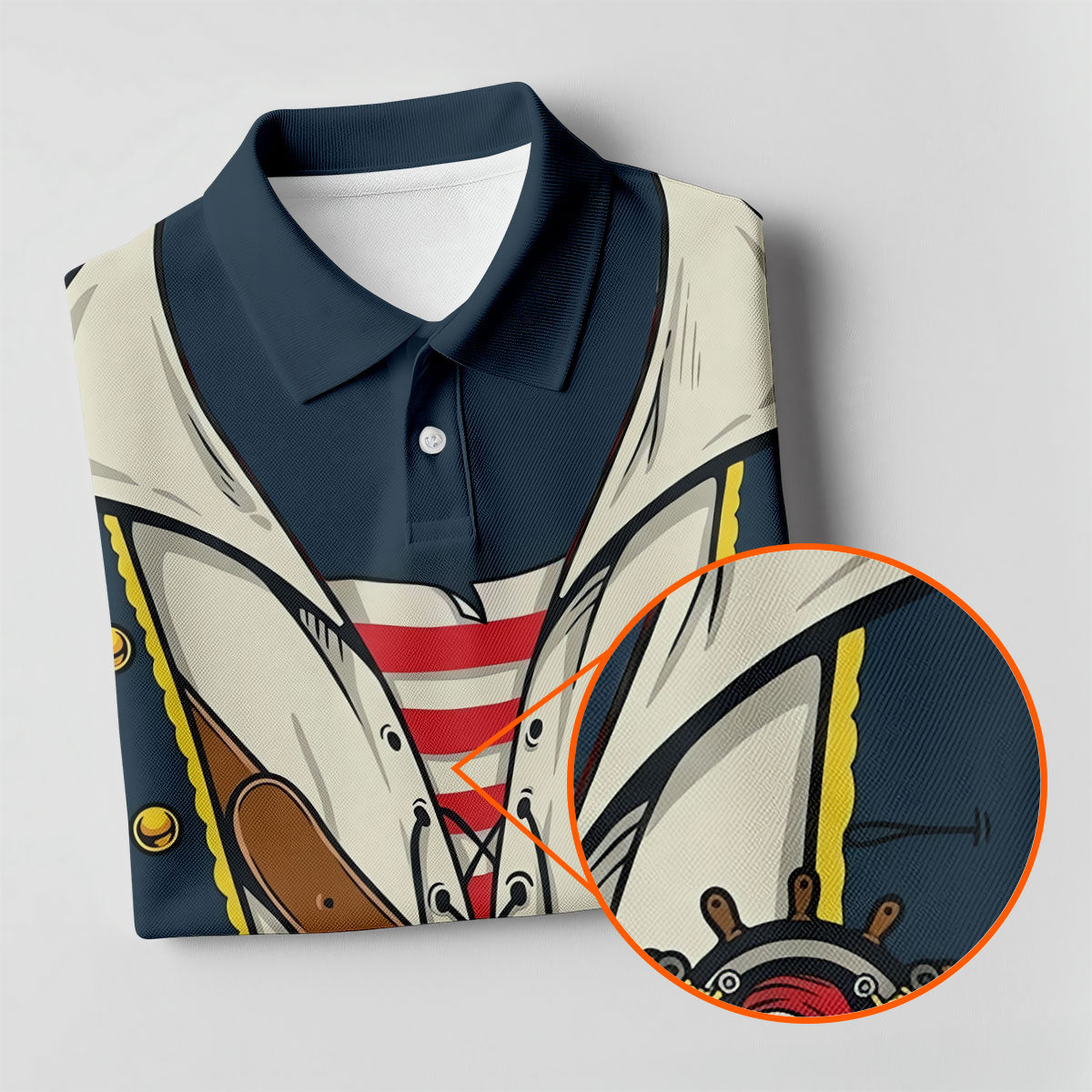 Funny Pirate Costume Hawaiian Golf Shirt, Men's Golf Shirt, Polo Shirts For Men