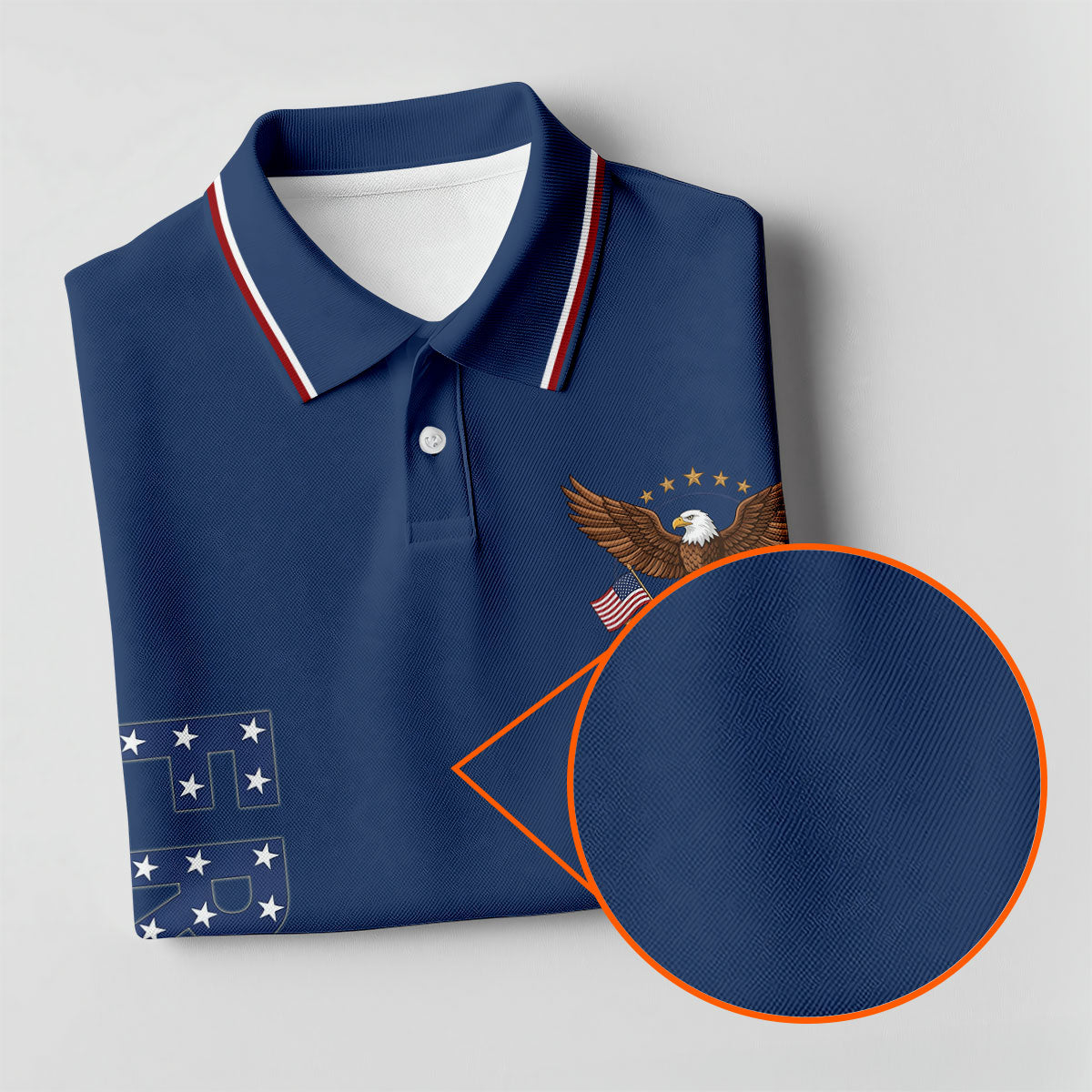 250 Years Of Freedom US Flag Logo Navy Golf Shirt, Patriotic 4th Of July Golf Shirt For Women
