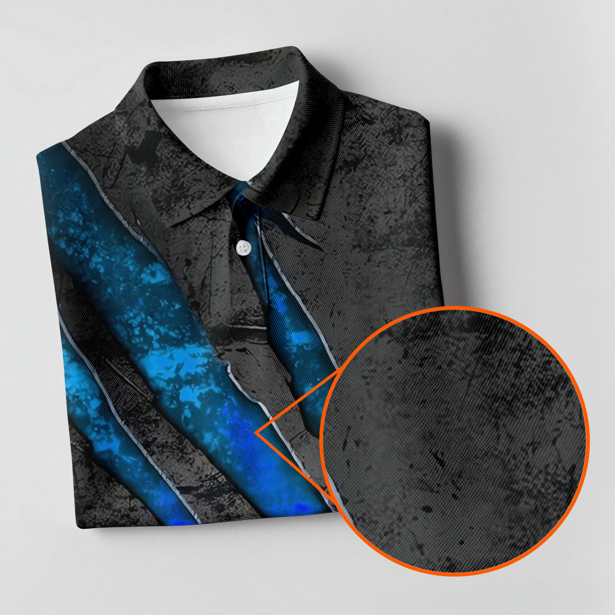 Blue Claw Marks Hawaiian Golf Shirt, Scratch Print Men's Golf Shirt, Polo Shirts For Men
