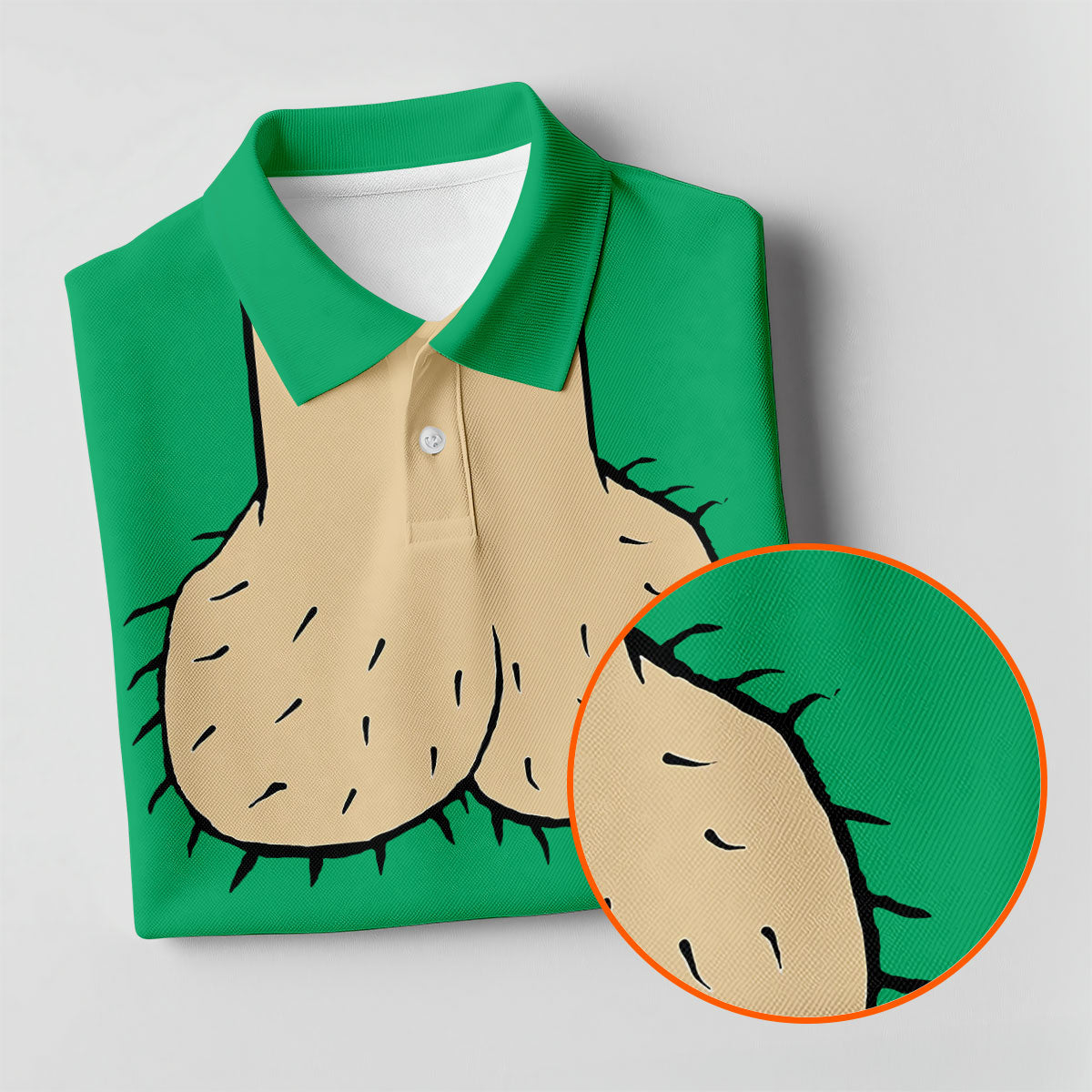 Green Funny Dickhead Faux Chest Golf Shirt, Women’s Golf Polo, Ladies Golf Top