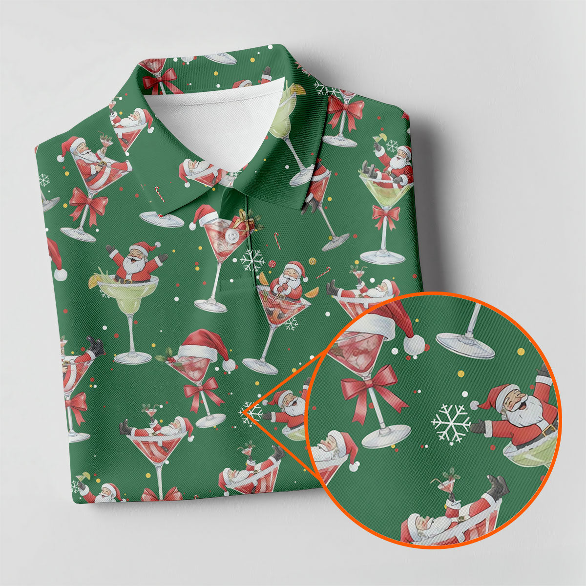 Santa Claus Margarita Christmas Shirt Golf Polo Shirt Unique Gift For Golfer, Golf Gifts For Women