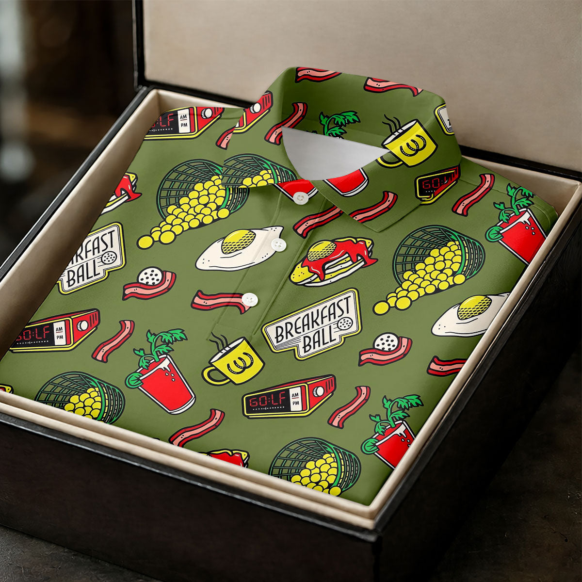 Breakfast Balls Golf Shirt For Women, Ladies Golf Shirts, Fun Women's Golf Shirts