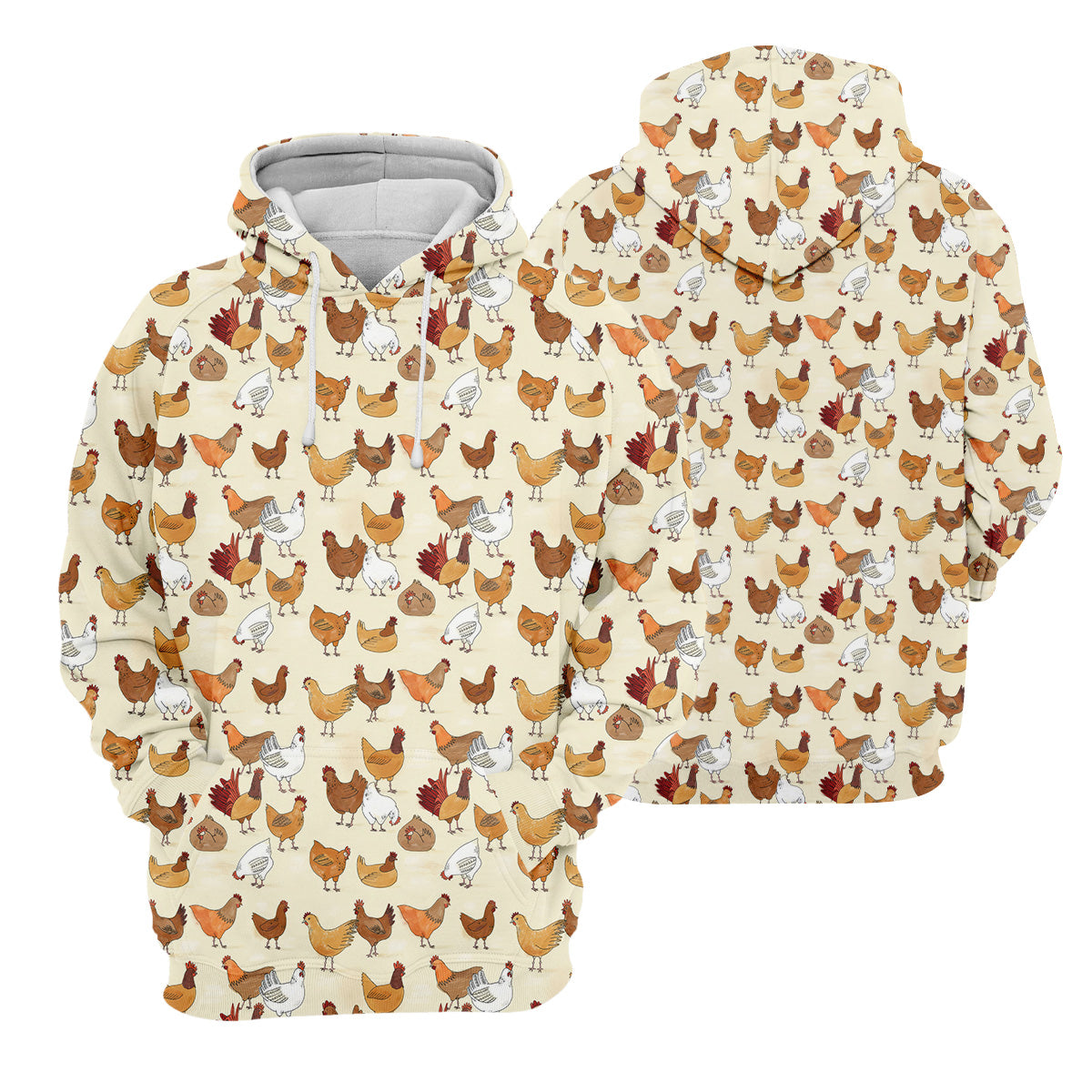 Chicken Family Funny Womens Golf Polo ShirtChicken Lover Gifts, Custom Ladies Golf Shirt