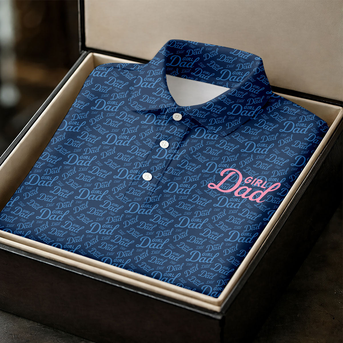 Girl Dad Father's Day Golf Shirt, Polo Shirts For Men, Gift For Golf Dad, Golfing Apparel