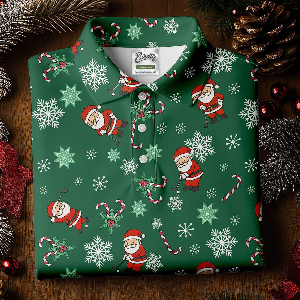 Hood Crew Merry Christmas Funny Print Golf Shirt, Christmas Golf Shirt, Golf Gifts For Women, Fun Golf Shirt