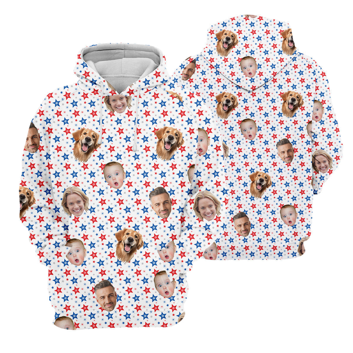 Family Portrait Golf Shirt, Patriotic Golf Shirt, USA Golf Shirt For Ladies, Women's Golf Polo Shirt