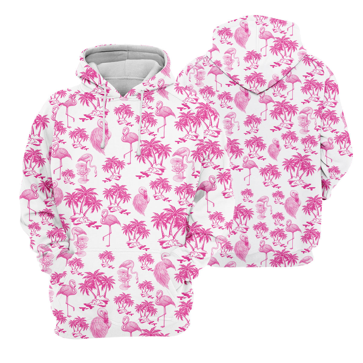 Flamingo Coconut Funny Womens Golf Polo ShirtLadies Golf Clothes, Custom Ladies Golf Shirt