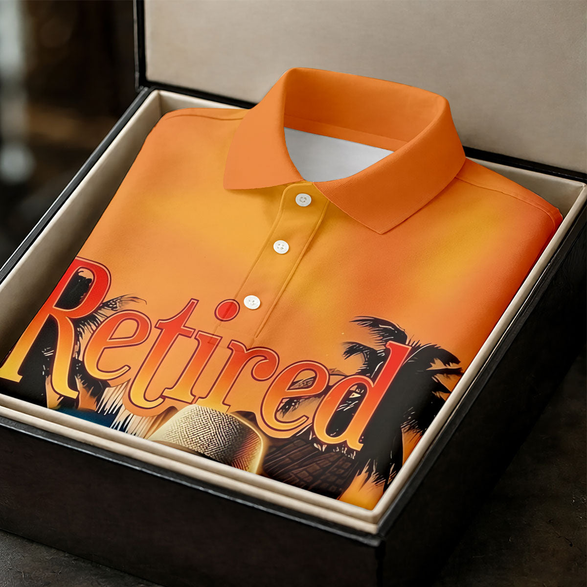 Funny Retirement Parrot Beach Vacation Golf Shirt, Mens Golf Polo, Printed Golf Shirts