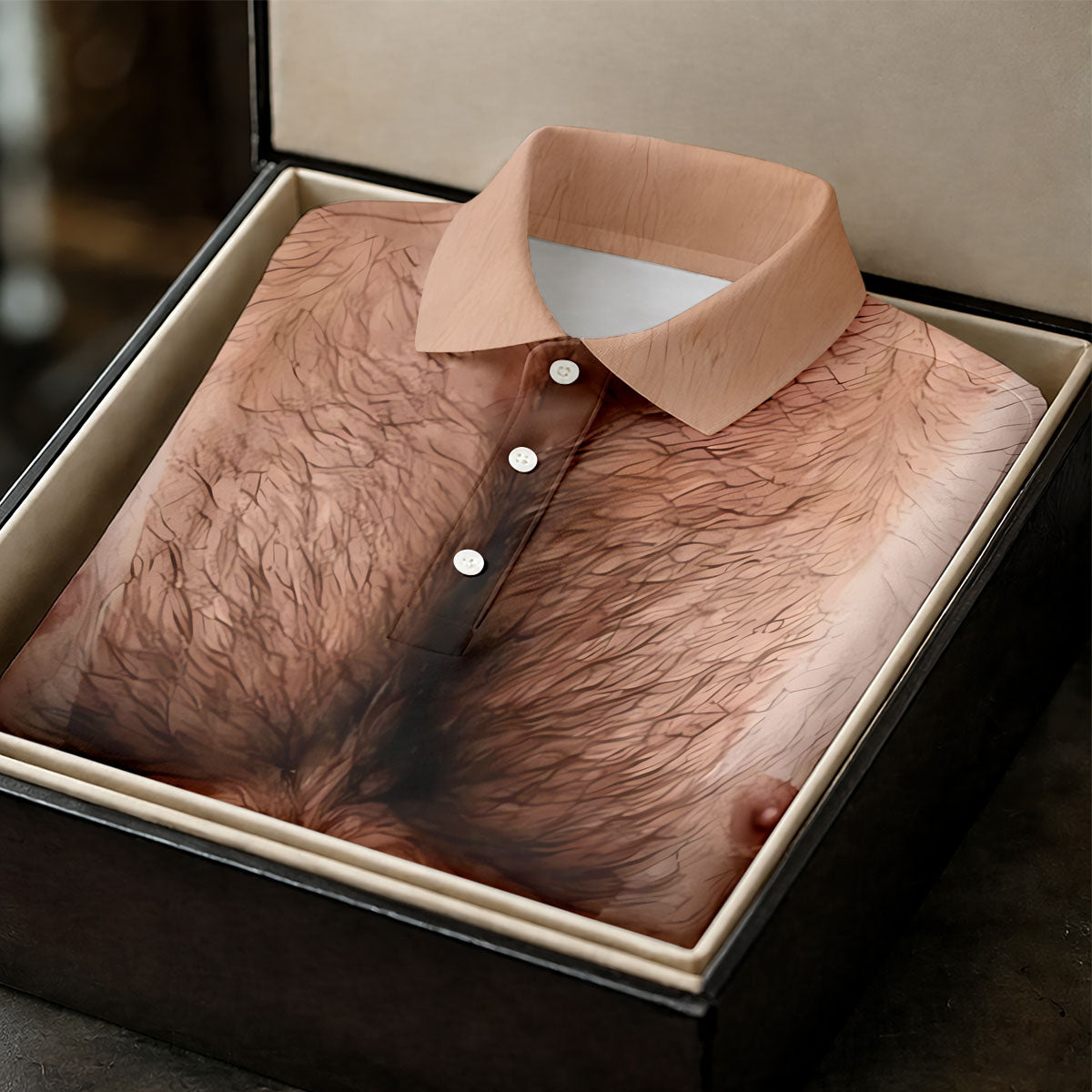 Funny Hairy Man Body Illusion Golf Shirt, Women's Golf Shirt, Hawaiian Golf Shirt, Golf Polo For Women
