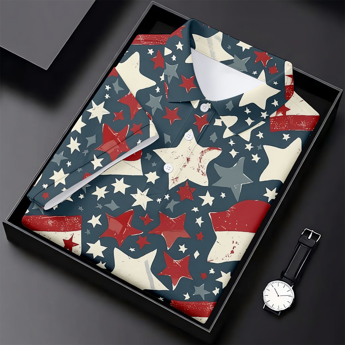 Distressed Texas Flag Golf Shirt, 250 Years Patriotic 4th Of July Golf Shirts For Men