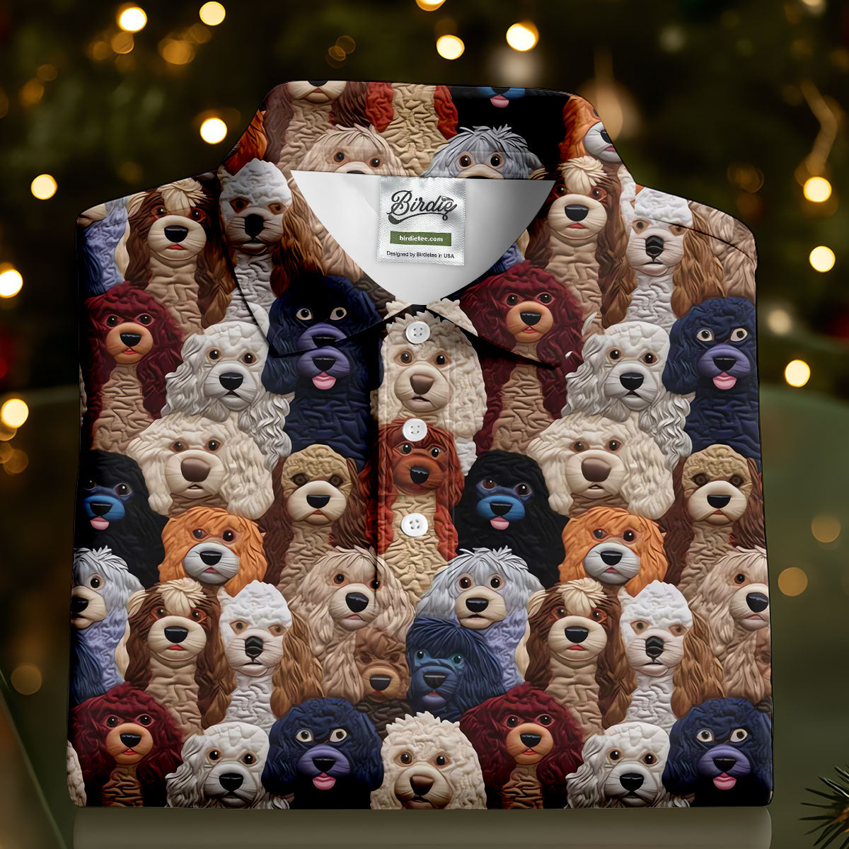 Cartoon Poodle Dog Women's Golf Tops, Gifts For Dog Lovers, Ladies Golf Polos, Golf Gift For Ladies