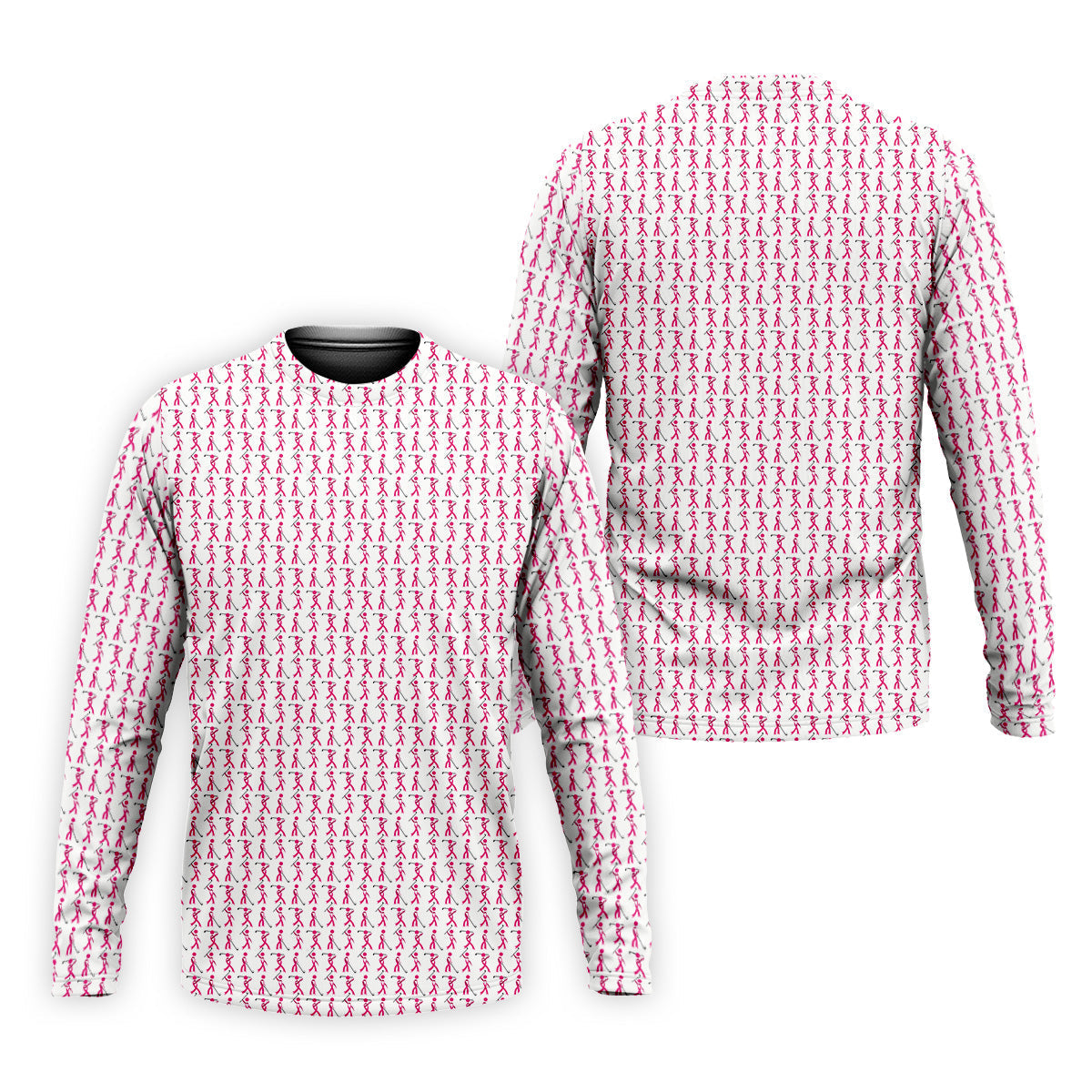 Funny Stick Breast Cancer Golf Shirt, Breast Cancer Support Shirts, Funny Men Golf Polo Shirt