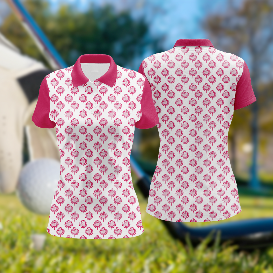 Let's Go Girls Womens Golf Polo ShirtGolfing Apparel, Womens Golf Gifts