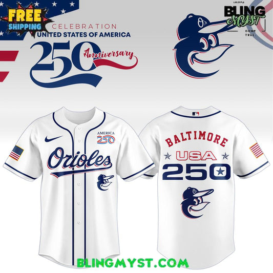 Baltimore Orioles 250th USA Of American Baseball Jersey