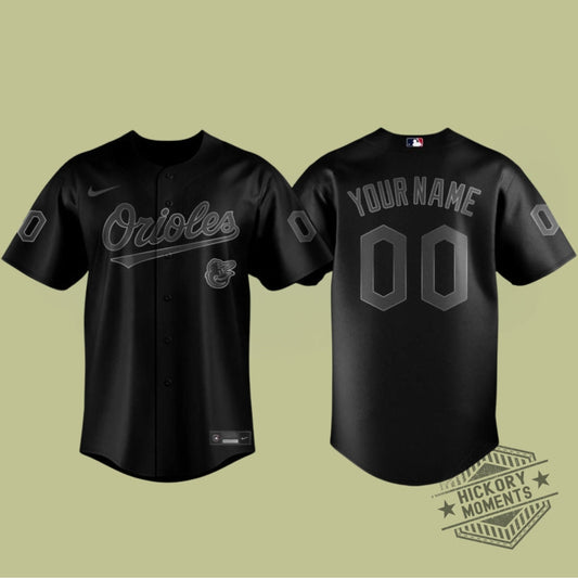 Baltimore Orioles Blackout Night X Mlb 2026 Personalized Baseball Jersey