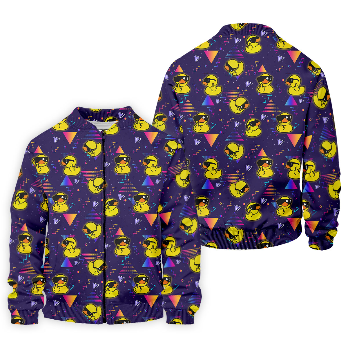 Funny Yellow Duck Sunglasses Golf Shirt, Men's Golf Shirt, Cute Golf Outfit, Polo Shirts For Men