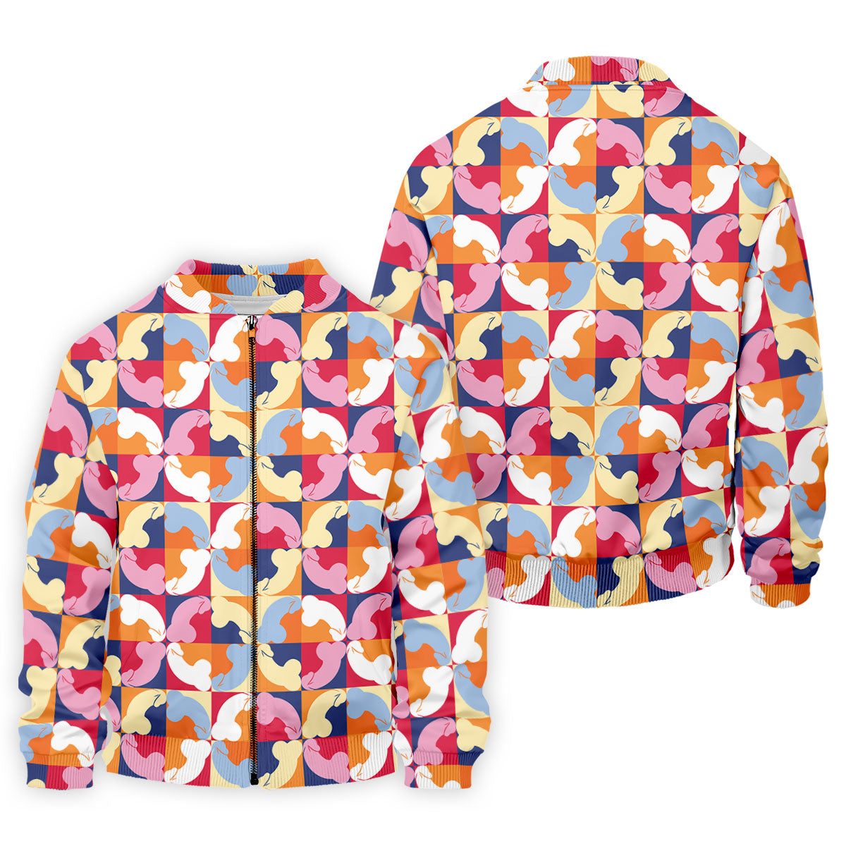 Funny Adult Retro Checkered Novelty Golf Shirt, Mens Golf Shirts, Printed Golf Shirts