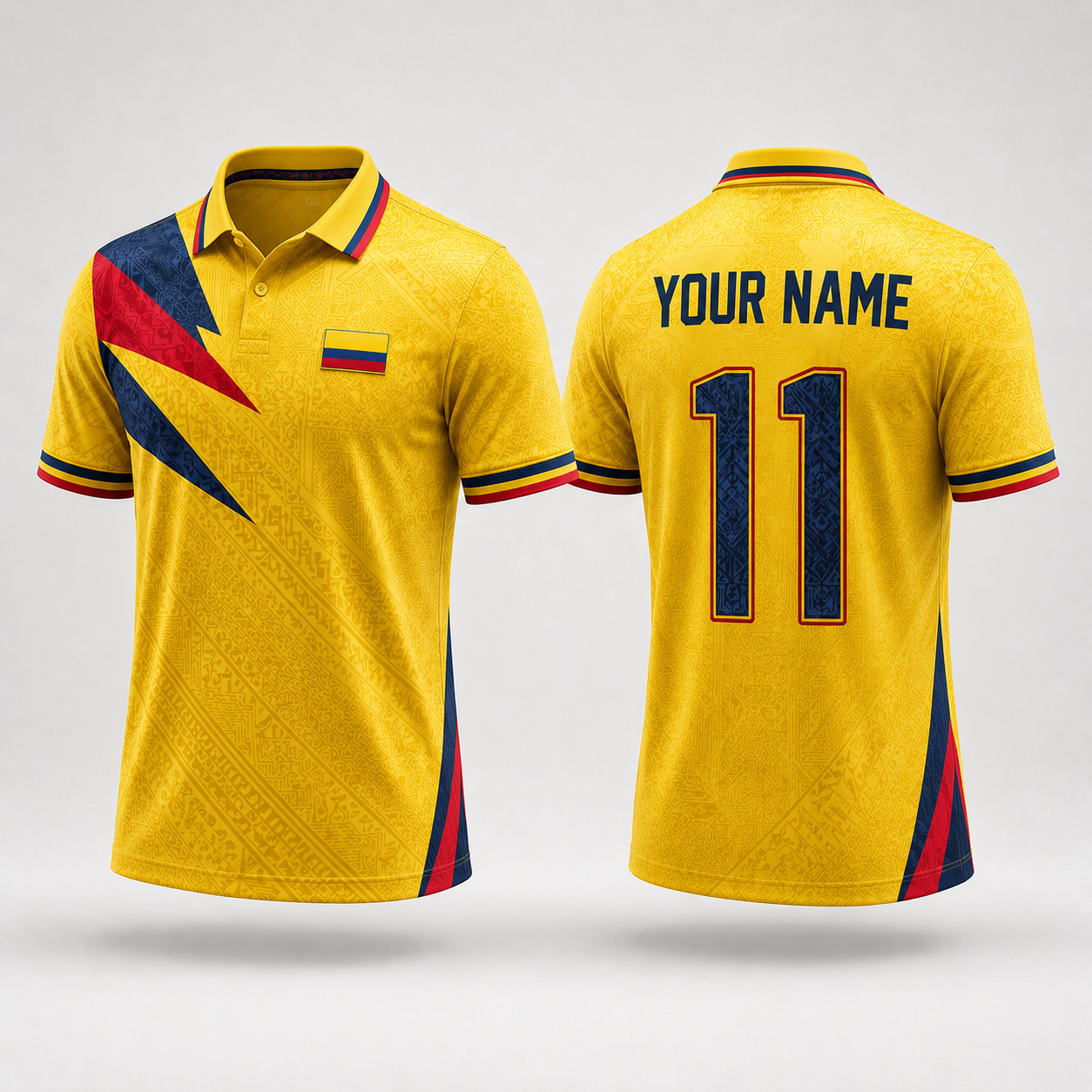 Colombian Heritage V-Neck For Men Football Lover, Colombian Soccer Jersey, Soccer Fan Gift