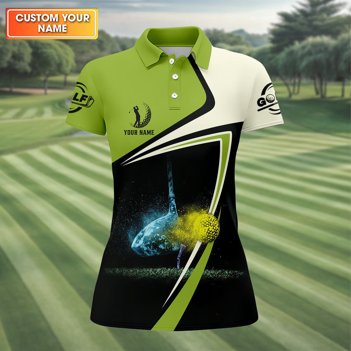 I Made A Hole In One Black And Green Fun Womens Golf Shirts, Ladies Sleeveless Tops, Cool Golf Gift