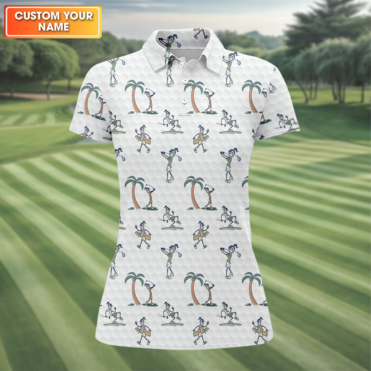 Funny Golfer Gang Golf Shirt Women, Golfer Pose Womens Golf Tops, Cute Golf Outfit, Ladies Golf Shirts