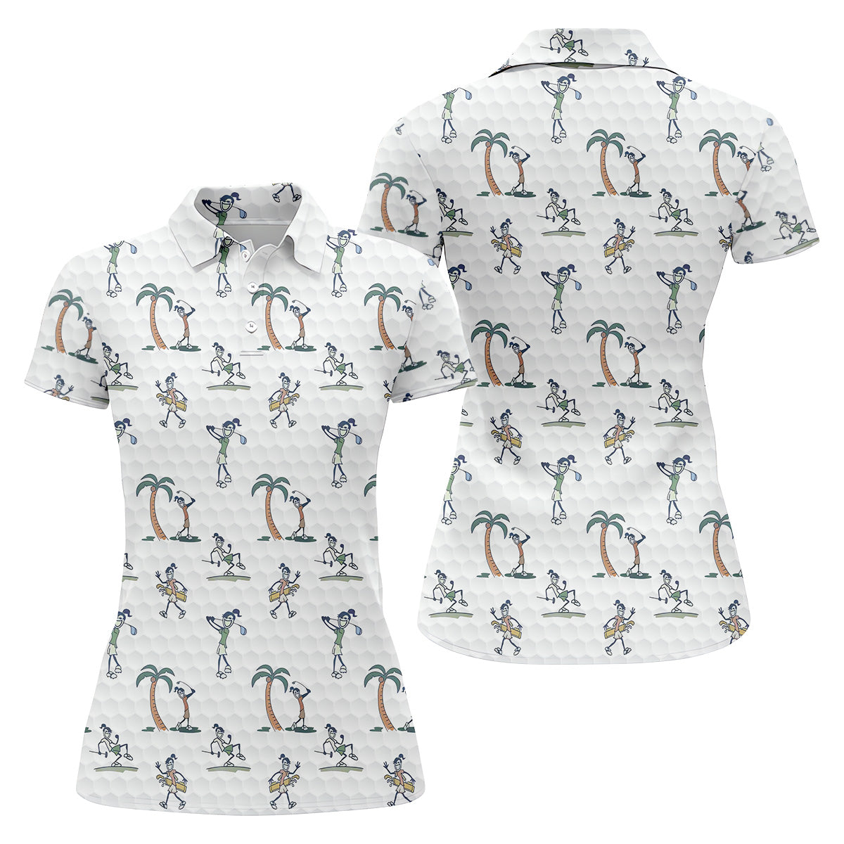 Funny Golfer Gang Golf Shirt Women, Golfer Pose Womens Golf Tops, Cute Golf Outfit, Ladies Golf Shirts