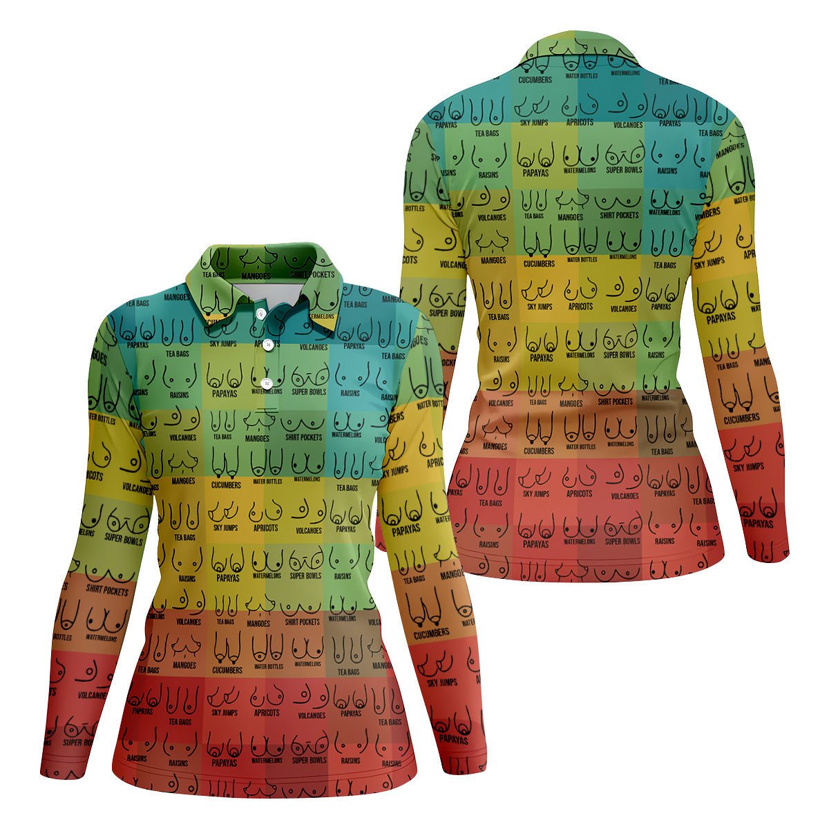 Colorful Fun Women Golf Top, Gifts For Golf Lovers, Golf Gifts For Women, Ladies Golf Shirts