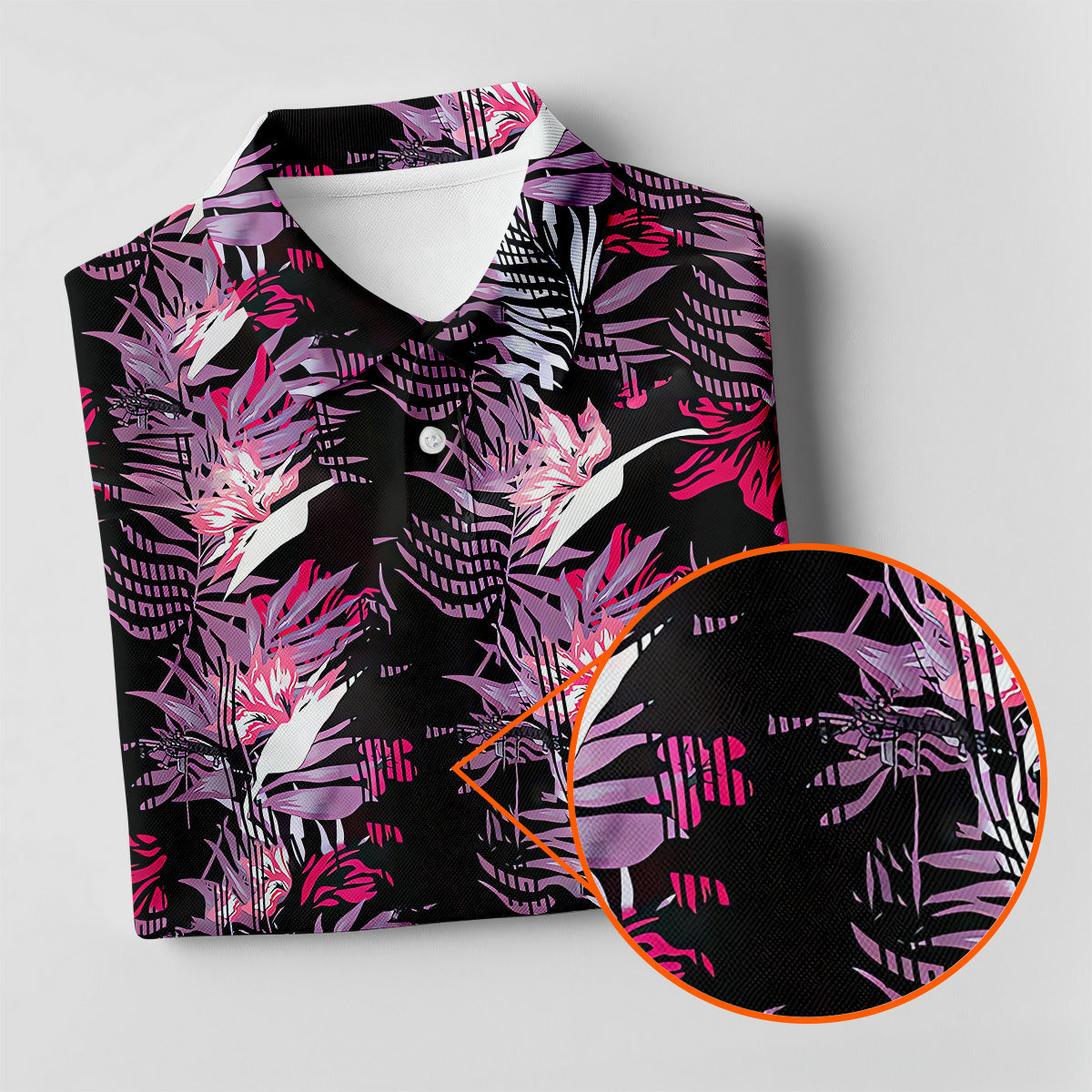 Purple And Black Tropical Golf Shirts, Sleeveless Women's Golf Shirts, Ladies Golf Polos