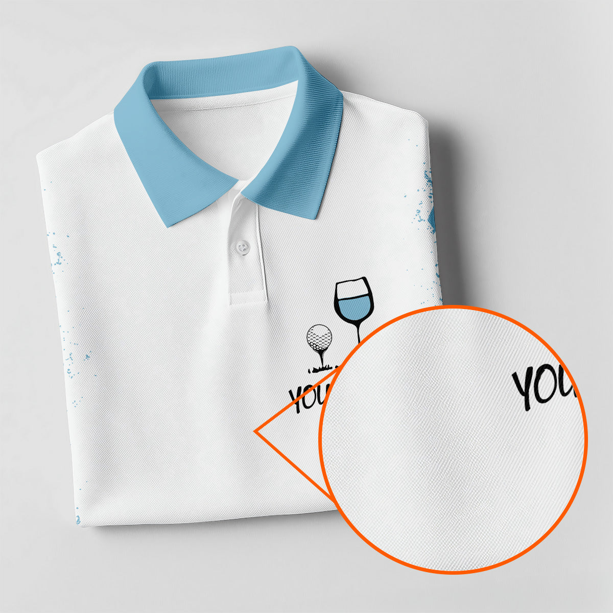Swing Swear Drink Repeat Light Blue Argyle Golf Shirt, Fun Womens Golf Shirts, White Polo Women, Ladies Golf Shirts