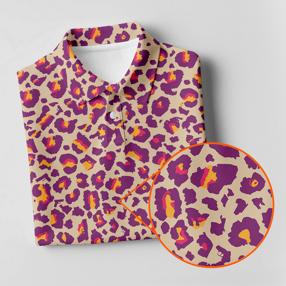 Pink Leopard Women Golf Top, Ladies Golf Shirts, Golf Gifts For Women, Golfing Apparel